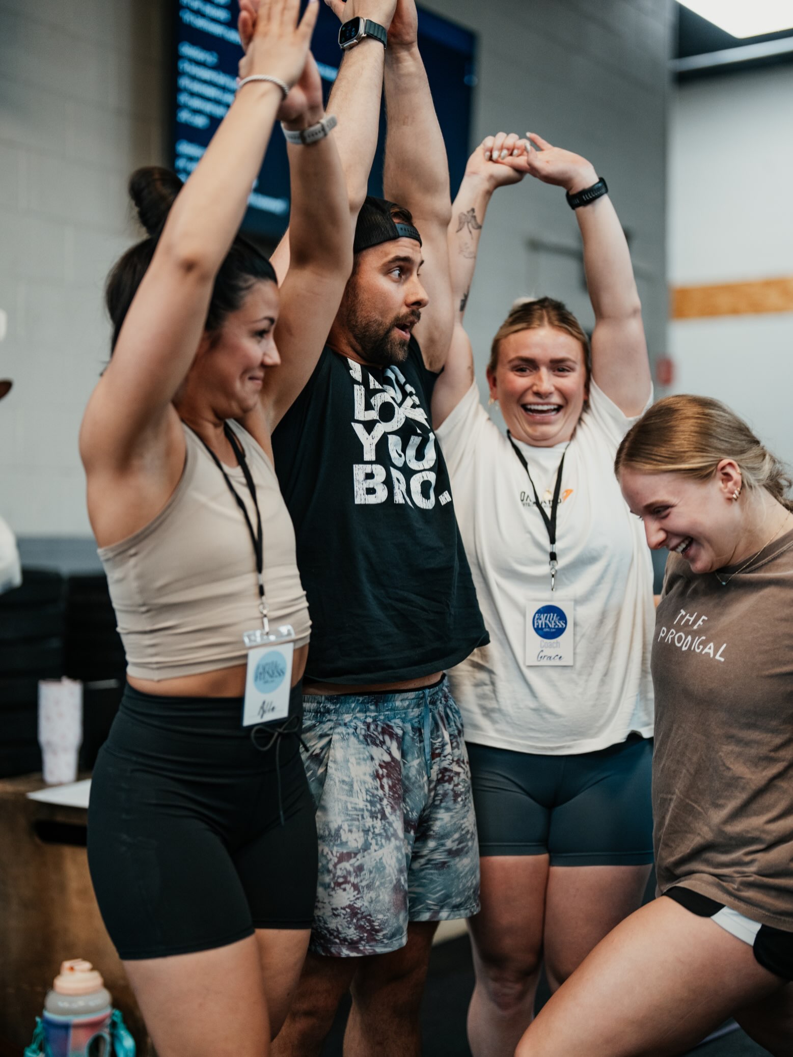 Faith and Fitness community celebrating